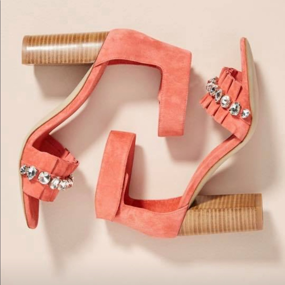Jeffrey Campbell Suede Coral Heels